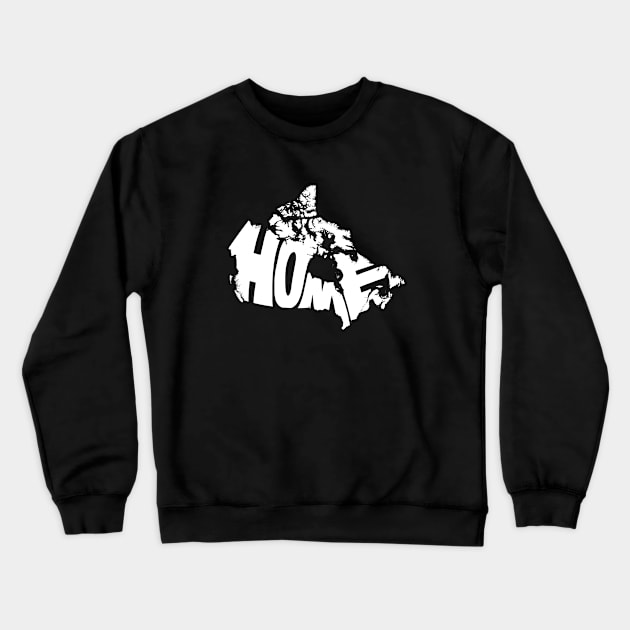 Canada Home white Crewneck Sweatshirt by Seanings